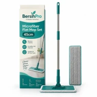 BersihPro Microfiber Flat Mop Set 45cm