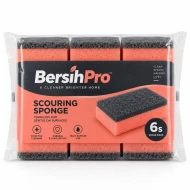 BersihPro Scouring Sponge 6s