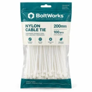 BoltWorks Nylon Cable Tie 200mm 100pcs