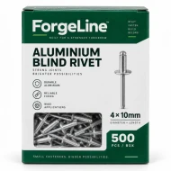 ForgeLine Aluminium Blind Rivet 4 x 10mm 500pcs