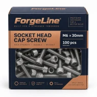ForgeLine Socket Head Cap Screw M6 x 30mm 100pcs