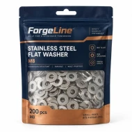ForgeLine Stainless Steel Flat Washer M8 200pcs