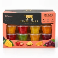 Lembu Emas Fruit Jelly Cups 12 x 120g