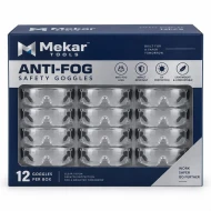 Mekar Tools Anti-Fog Safety Goggles 12pcs