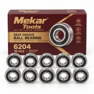 Mekar Tools Deep Groove Ball Bearing 6204 10pcs