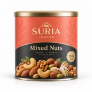 Suria Snacks Mixed Nuts Tin 750g