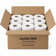Tissue Jumbo Roll 2 Ply Embossed